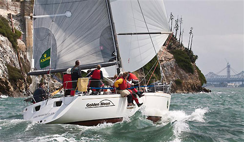 Kame Richards, skipper of Golden Moon from Alameda, California wins the Express 37 Class with 5 first and 2 second place finishes, in, during the Rolex Big Boat Series, San Francisco, California. Photo copyright Rolex and Daniel Forster.