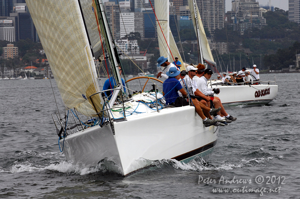 Bruce Ferguson's Sydney 38 Whisper, during the CYCA Trophy One Design Series 2012. Photo copyright Peter Andrews, Outimage Australia 2012.