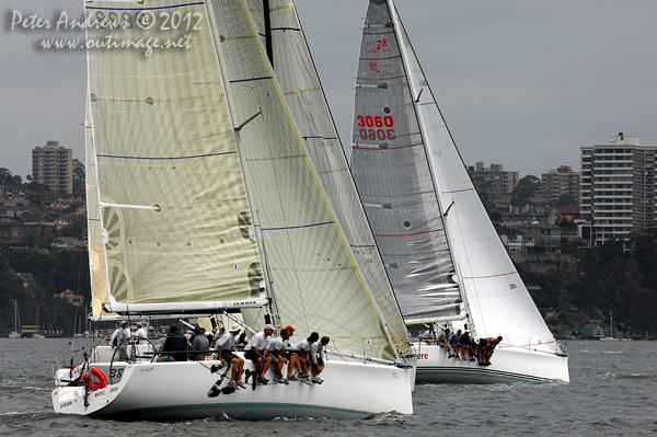 Gordon Ketelbey's Sydney 38 Zen, during the CYCA Trophy One Design Series 2012. Photo copyright Peter Andrews, Outimage Australia 2012.