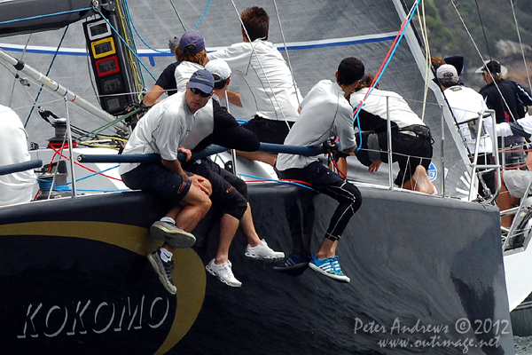 On board Lang Walker's Farr 40 Kokomo, during the CYCA Trophy One Design Series 2012. Photo copyright Peter Andrews, Outimage Australia 2012.