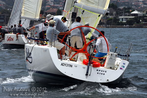 Warwick Welch's Sydney 38 The Bolter, during the CYCA Trophy One Design Series 2012. Photo copyright Peter Andrews, Outimage Australia 2012.