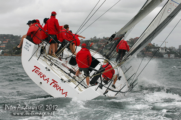 Terra Firma on Sydney Harbour during the Big Boat Challenge 2012. Photo copyright Peter Andrews, Outimage Australia 2012.