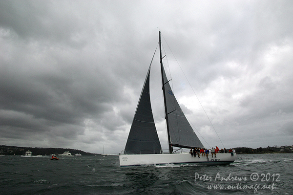 Loki on Sydney Harbour for the Big Boat Challenge 2012. Photo copyright Peter Andrews, Outimage Australia 2012.