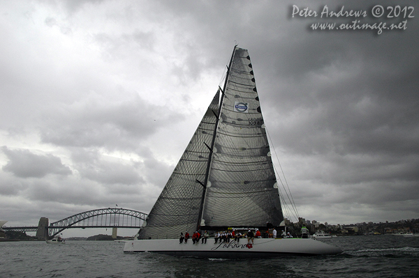 Lahana on Sydney Harbour for the Big Boat Challenge 2012. Photo copyright Peter Andrews, Outimage Australia 2012.