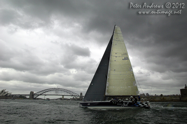 Black Jack on Sydney Harbour for the Big Boat Challenge 2012. Photo copyright Peter Andrews, Outimage Australia 2012.
