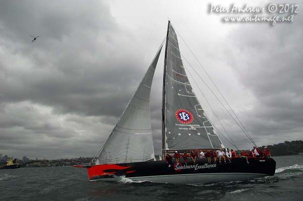 Southern Excellence on Sydney Harbour for the Big Boat Challenge 2012. Photo copyright Peter Andrews, Outimage Australia 2012.