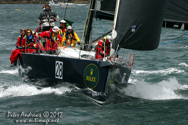 David Pescud's Nelson Marek 52, Sailors with disABILITIES, on Sydney Harbour ahead of the start of the 2012 Sydney Hobart Yacht Race. Photo copyright Peter Andrews, Outimage Australia.