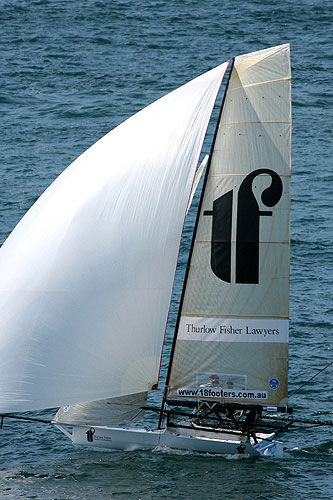 Thurlow Fisher Lawyers, during Race 4 of the Australian Championship, part of the 2011 Australia Day Regatta on Sydney Harbour. Photo copyright Australian 18 Footers League.