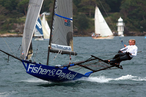 Fisher & Paykel (Andrew Chapman), during the Twilight Race on Sydney Harbour. Photo copyright Australian 18 Footers League.