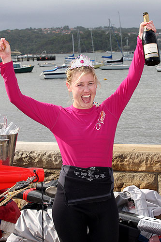 Samantha Milner, Queen of the Harbour. Photo copyright Australian 18 Footers League.