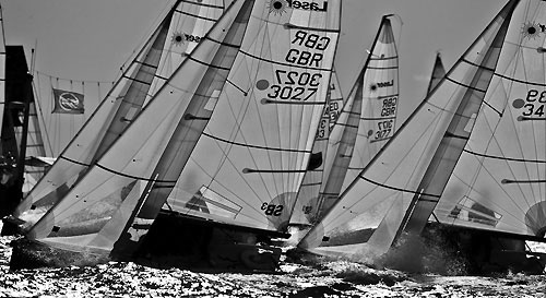 XXV Primo Cup - Trophée Credit Suisse. Fleet Race Start - Laser SB3, Montecarlo, 13/02/2009. Photo copyright Carlo Borlenghi / www.carloborlenghi.com