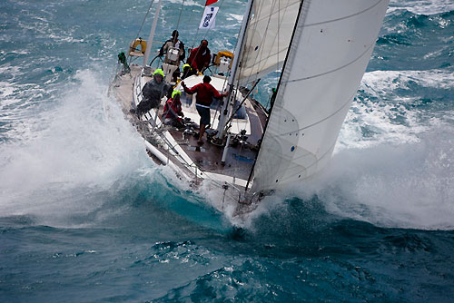 Start in Antigua, Adam Cleary's Gienah, RORC Caribbean 600. Photo copyright Carlo Borlenghi.