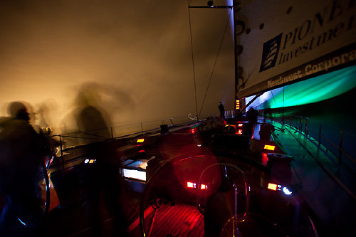 Onboard Danilo Salsi's DSK, October 17, 2009, during the Rolex Middle Sea Race 2009. Photo copyright Bruno Cocozza / Studio Borlenghi.