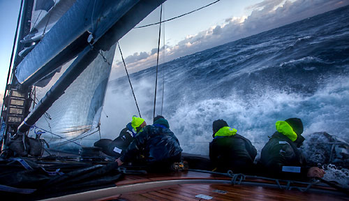Onboard Danilo Salsi's DSK, October 18, 2009, during the Rolex Middle Sea Race 2009. Photo copyright Bruno Cocozza / Studio Borlenghi.
