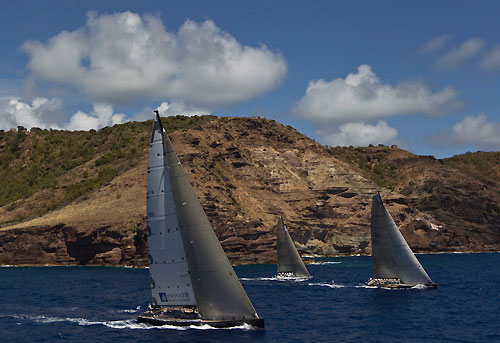 Antigua 22-02-2010. DSK-Pioneer after the start of the RORC Caribbean 600. Photo copyright Carlo Borlenghi.