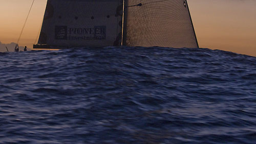 Sunrise at Isles Sense Guadalupe for DSK-Pioneer Investments, during the RORC Caribbean 600. Photo copyright Carlo Borlenghi.