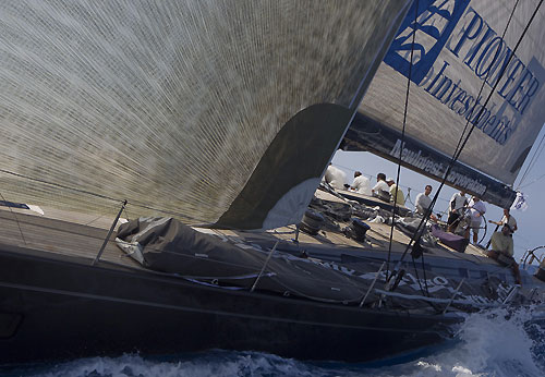 DSK Pioneer Investments near the finishing line of the RORC Caribbean 600. Photo copyright Carlo Borlenghi.