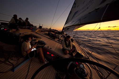 Onboard DSK Pioneer Investments during the RORC Caribbean 600. Photo copyright Stefano Gattini.