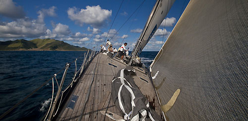 Onboard DSK Pioneer Investments during the RORC Caribbean 600. Photo copyright Stefano Gattini.