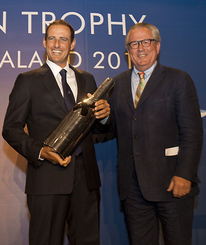 Auckland, 21-03-2010. At the prize giving, during the Louis Vuitton Trophy in Auckland 2010. Photo copyright Stefano Gattini of Studio Borlenghi and Azzurra.