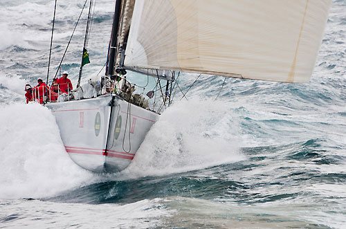 Bob Oatley's Wild Oats XI skippered by Mark Richards, off the New South Wales South Coast during the Rolex Sydney Hobart Yacht Race 2010, Australia. Photo copyright Carlo Borlenghi, Rolex.