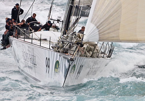 Sean Langman and Anthony Bell's Elliott Maxi Investec Loyal, after the start and on their way down the New South Wales South Coast during the Rolex Sydney Hobart Yacht Race 2010, Australia. Photo copyright Carlo Borlenghi, Rolex.