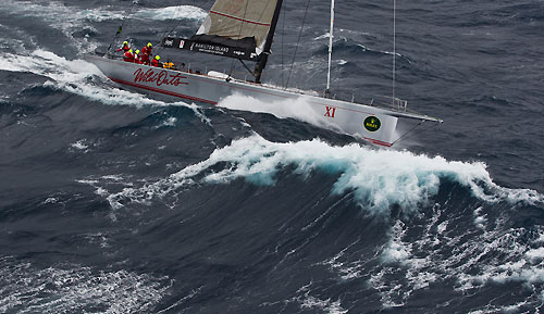 Bob Oatley's Wild Oats XI skippered by Mark Richards, off the New South Wales South Coast during the Rolex Sydney Hobart Yacht Race 2010, Australia. Photo copyright Carlo Borlenghi, Rolex.