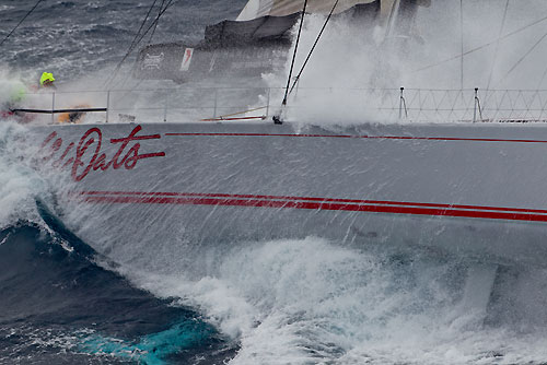 Bob Oatley's Wild Oats XI skippered by Mark Richards, dealing with the fury of the Tasman Sea, during the Rolex Sydney Hobart Yacht Race 2010, Australia. Photo copyright Carlo Borlenghi, Rolex.