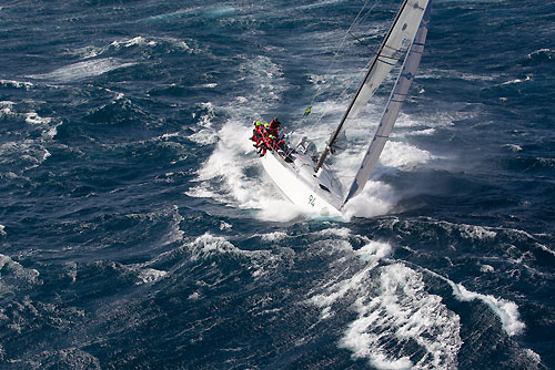 Chris Bull's Cookson 50 Jazz, off the New South Wales south coast during the Rolex Sydney Hobart Yacht Race 2010, Australia. Photo copyright Carlo Borlenghi, Rolex.