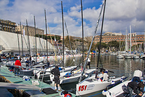 Napoli, 25-03-2011 Audi Melges 20 Sailing Series - Napoli 2011. Dockside. Photo copyright Guido Trombetta for Stuido Borlenghi and BPSE.