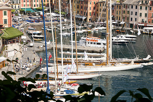 Dockside, during the Portofino Rolex Trophy 2001, Portofino, Italy. Photo copyright Rolex and Carlo Borlenghi.