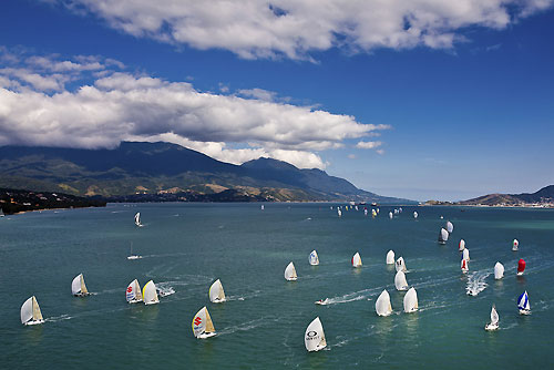The scenic beauty of the Ilhabela sailing grounds, during the Rolex Ilhabela Sailing Week 2011. Photo copyright Rolex and Carlo Borlenghi.
