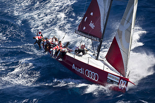 TP52 Series Day 4 - Audi Sailing Team powered by ALL4ONE, during the Audi MedCup Circuit 2011, Cagliari, Sardinia, Italy. Photo copyright Stefano Gattini for Studio Borlenghi.