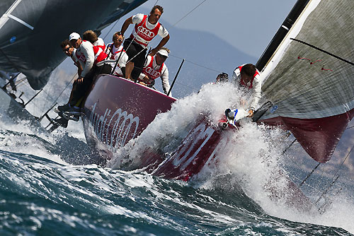 TP52 Series Day 5 - Audi Sailing Team powered by ALL4ONE, during the Audi MedCup Circuit 2011, Cagliari, Sardinia, Italy. Photo copyright Guido Trombetta for Studio Borlenghi.
