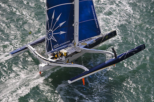Gitana, Trimaran, 14/08/2011, during the Rolex Fastnet Race 2011, Cowes - Plymouth, UK. Photo copyright Rolex and Carlo Borlenghi.