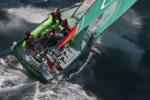 Groupama, 14/08/2011, during the Rolex Fastnet Race 2011, Cowes - Plymouth, UK. Photo copyright Rolex and Carlo Borlenghi.
