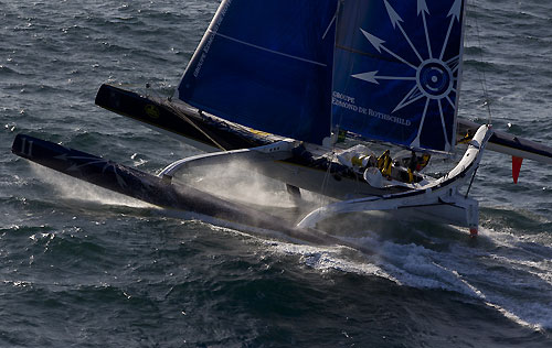 Gitana, Trimaran, 14/08/2011, during the Rolex Fastnet Race 2011, Cowes - Plymouth, UK. Photo copyright Rolex and Carlo Borlenghi.