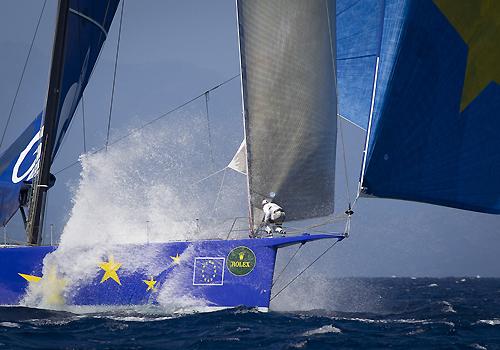 Igor Simcic's Esimit Europa 2, during the Maxi Yacht Rolex Cup 2011, Porto Cervo, Italy. Photo copyright Carlo Borlenghi for Rolex.