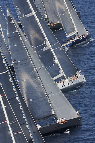A race start, during the Maxi Yacht Rolex Cup 2011, Porto Cervo, Italy. Photo copyright Carlo Borlenghi for Rolex.