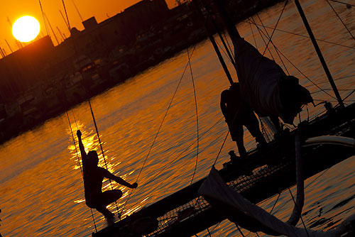 Trapani, 14-09-2011, Extreme Sailing Series 2011 - Act 6 Trapani. Race Day 1, Luna Rossa. Photo copyright Stefano Gattini for Studio Borlenghi.