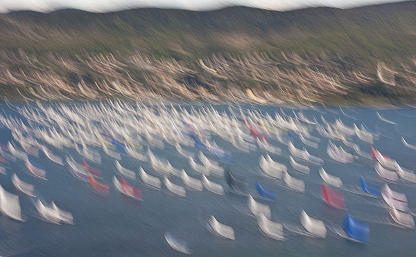 The 43rd Barcolana, Trieste, Italy, October 9, 2011, part of the massive fleet. Photo copyright Carlo Borlenghi.