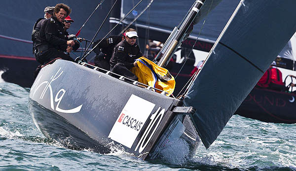 Day 2 of the RC44 Cascais Cup 2012, Portugal. Photo copyright Guido Trombetta for Studio Borlenghi.