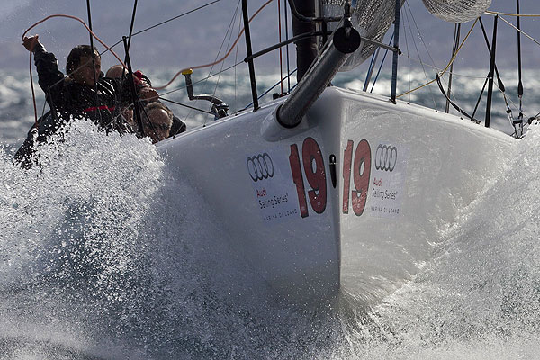 Loano, 12/04/12. Atlantica 19, during the Audi Sailing Series Melges 32 Practice Race. Photo copyright Stefano Gattini for Studio Borlenghi and BPSE.