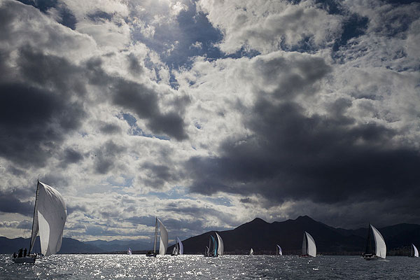 Loano, 12/04/12. Fleet, during the Audi Sailing Series Melges 32 Practice Race. Photo copyright Stefano Gattini for Studio Borlenghi and BPSE.