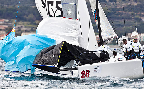 Loano, 13/04/12. Brontolo, during the Audi Sailing Series Melges 32 Day 1. Photo copyright Stefano Gattini for Studio Borlenghi and BPSE.