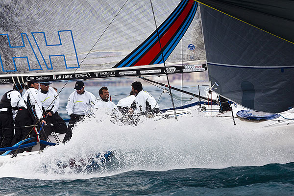Loano, 13/04/12. Brontolo, during the Audi Sailing Series Melges 32 Day 1. Photo copyright Stefano Gattini for Studio Borlenghi and BPSE.
