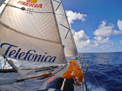 Onboard Telefonica Black, during leg 6 of the Volvo Ocean Race, from Rio de Janeiro to Boston. Photo copyright Anton Paz / Telefonica Black / Volvo Ocean Race.