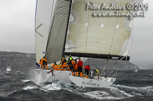 Stephen Ainsworth's Reichel Pugh 63 Loki, during the Rolex Trophy Ratings Series 2009. Photo copyright Peter Andrews, Outimage Australia.