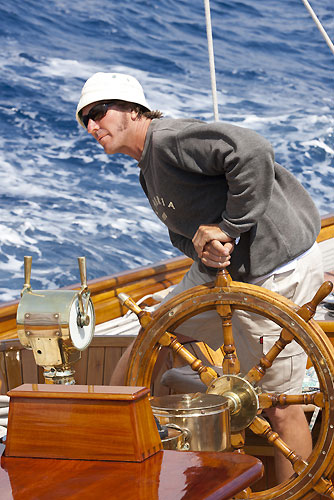 On board the J-Class Cambria, during the Portofino Rolex Trophy 2001, Portofino, Italy. Photo copyright Rolex and Carlo Borlenghi.